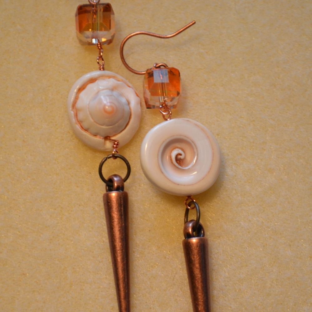 Shell and Spike Earrings!